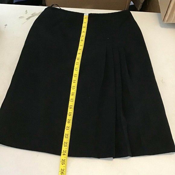 Emily Womens Two Piece Skirt Suit Black Three Button Long Sleeve Size 8 - Picture 10 of 10
